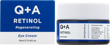 Q+A Retinol Eye Cream – Boosts Collagen, Firms & Illuminates Under-Eye With Green Seaweed & Liquorice – De-Puffs, Anti-Ageing, Vegan, Cruelty-Free, Made In Uk, Recyclable Packaging, Gentle Use, 15Ml