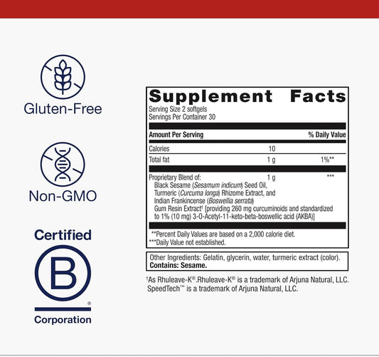 Metagenics Rapid Relief - Herbal Supplement For Occasional Discomfort In The Back, Joints & Muscles* - Includes Turmeric & Boswellia Extract - 20 Softgels