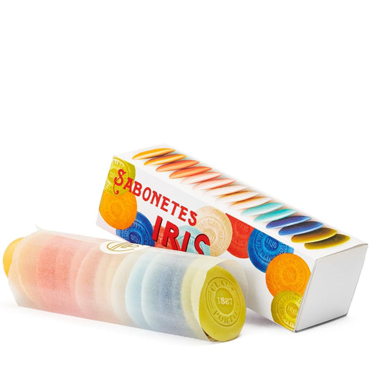 Claus Porto - Iris Guest Soap Box | 15 Soaps In 7 Fragrances | Rich, Smooth, Creamy | Handcrafted, Aromatic, Long Lasting (10G Each) : Beauty & Personal Care