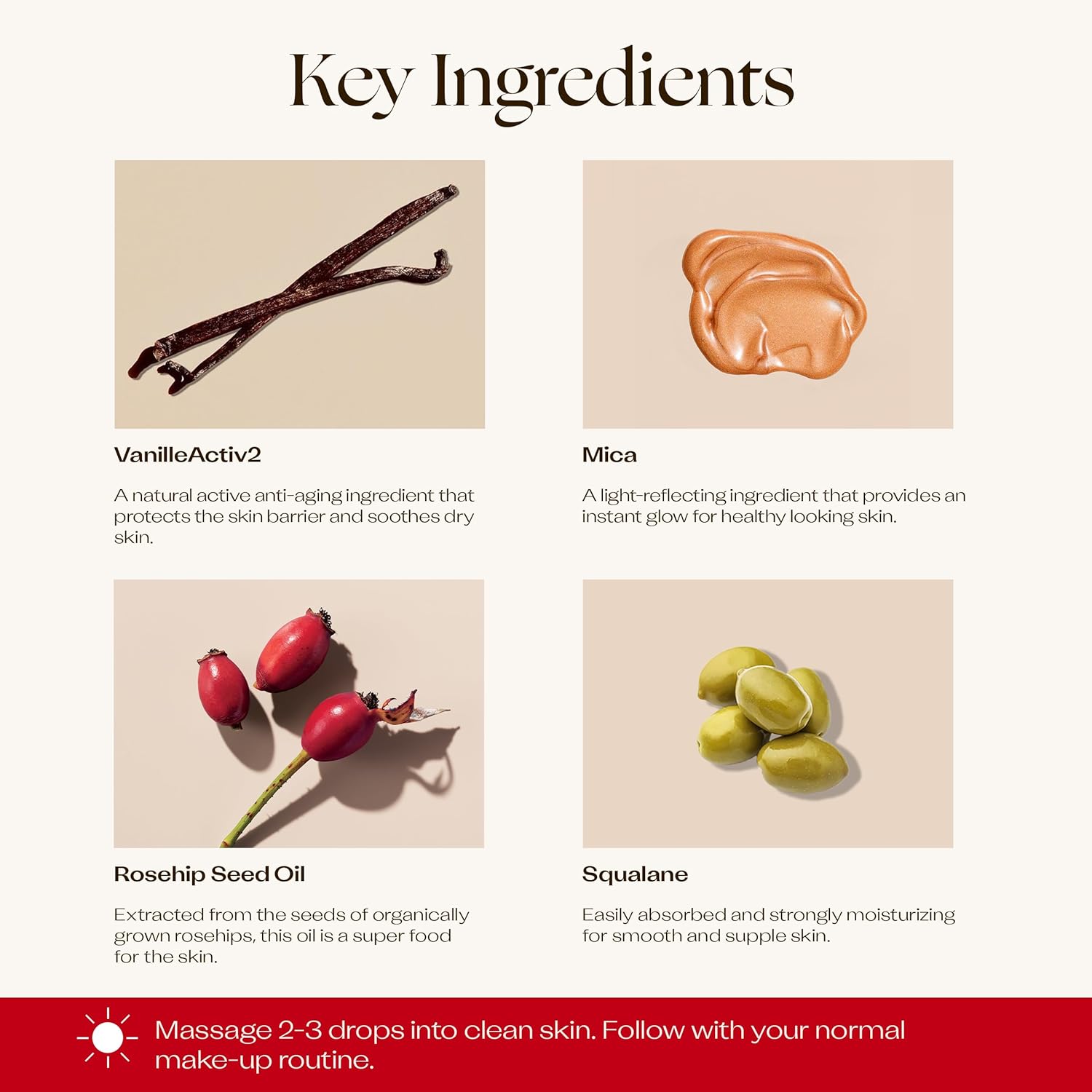 Trilogy Instant Glow Rosehip Oil (30Ml) - With Mica And Squalane - Supports Collagen Production, Hydrates And Repairs Improving Skin Texture, Provides Instant Illumination : Beauty & Personal Care