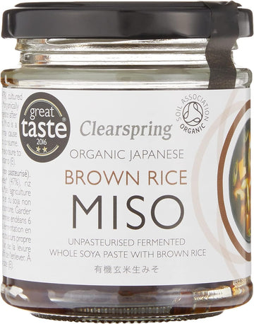 Clearspring Unpasteurised Organic Japanese Brown Rice Miso Paste 150g : Amazon.co.uk: Grocery
