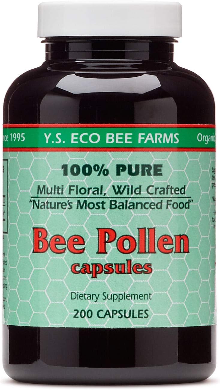 YS BEE FARMS Bee Pollen 550 MG, 200 CT