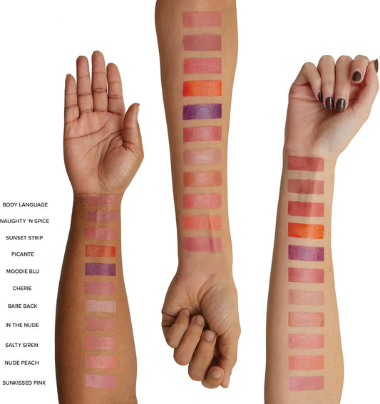Nudestix Nudies Blush Stick W/Blending Brush, 3-In-1 Matte Color For Cheeks, Eyes, Lips, Creamy Makeup For Natural, Healthy, Youthful Look, 0.25 Oz (7G) (In The Nude)