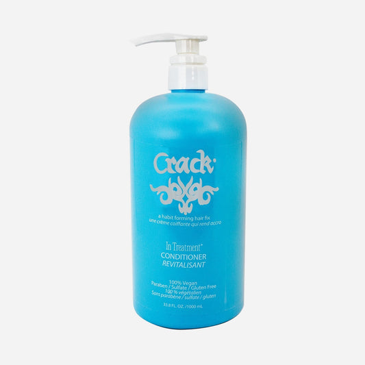 Crack Hair Fix Conditioner With Pump Bottle | Intense Hydration & Frizz Control | Strengthens, Detangles & Restores Shine | Sulfate-Free, Vegan, Cruelty-Free & Made In Usa | 33.8 Oz : Beauty & Personal Care