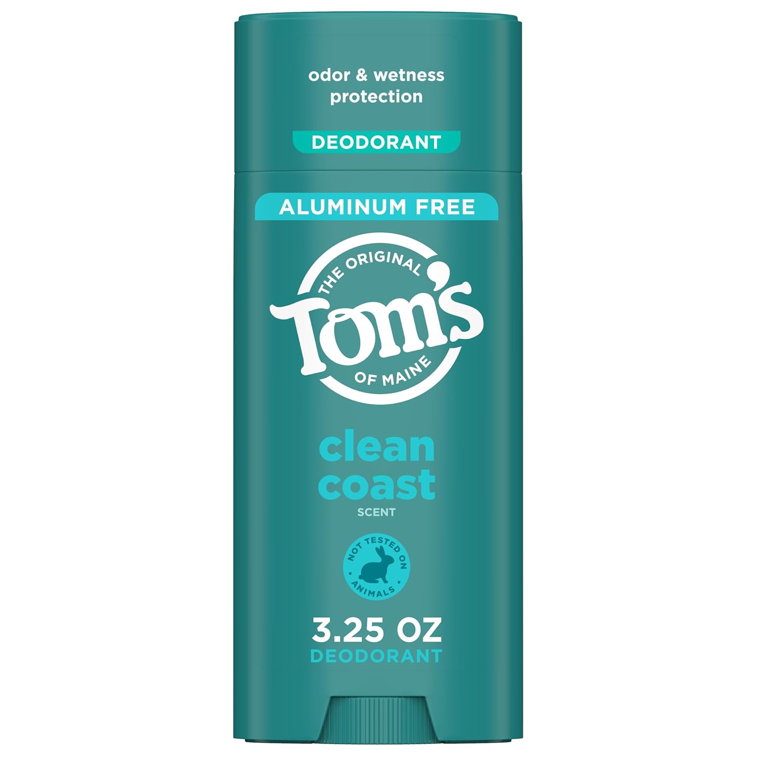 Tom’s of Maine Clean Coast Natural Deodorant for Men and Women, Aluminum Free, 3.25 oz