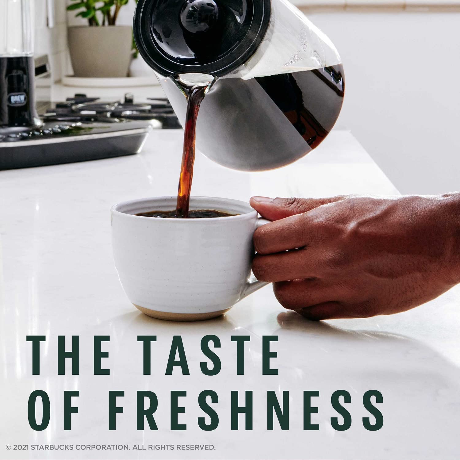 Starbucks Whole Bean Coffee, Medium Roast Coffee, Pike Place Roast, 100% Arabica, 1 Bag (28 Oz)