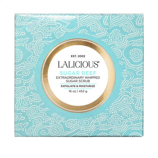 Lalicious Sugar Reef Moisturizing Body Scrub - Cane Sugar Body Scrub With Coconut Oil & Honey, No Parabens (16Oz)