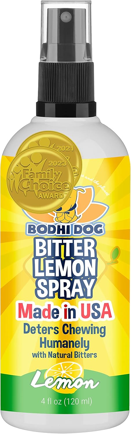 Bodhi Dog Bitter Lemon Spray | Anti Chew Spray For Dogs And Cats | Kitten & Puppy Training Anti Chew Spray | 100% Non Toxic | Made In Usa (4Oz)