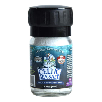 Celtic Sea Salt Makai Pure Deep Sea Salt Mini Grinder, 2.1 Ounce