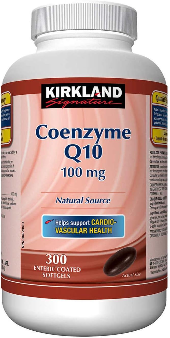 Kirkland Coenzyme Q10, 100Mg, 300 Enteric Coated Softgels