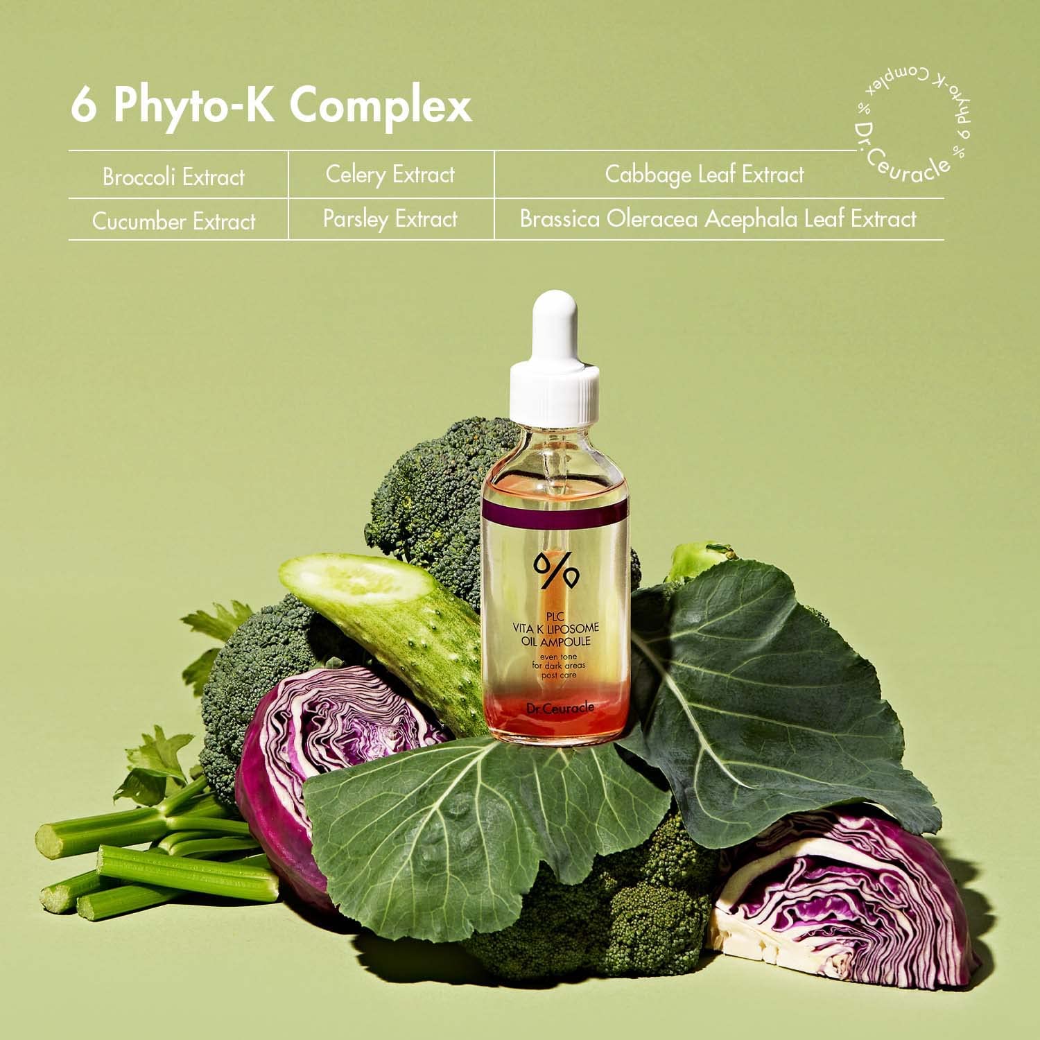 Dr.Ceuracle Plc Vita K Liposome Oil Ampoule - Post Laser Care With Vitamin K, Glowing Serum For Uneven & Dull Skin, Korean Skincare (50 Ml / 1.69 Fl. Oz.) : Beauty & Personal Care