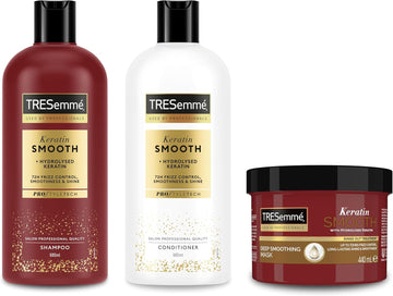 1Xtresemmé Keratin Smooth Shampoo 680 Ml & 1X Tresemmé Keratin Smooth Conditioner For 72H Frizz Control, Smoothness & Shine 680 Ml 2 Piece