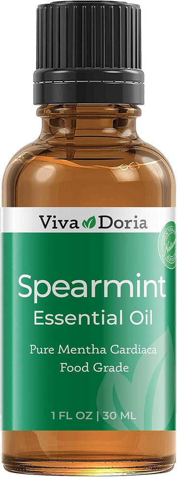 Viva Doria 100% Pure Spearmint Essential Oil, Undiluted, Food Grade, 30 Ml (1 Fluid Ounce)