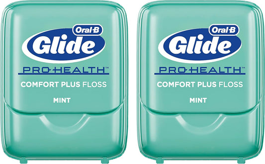 Oral-B Glide Pro-Health Comfort Plus Mint Flavor Floss, 43-7Yd (40M), 2 Count