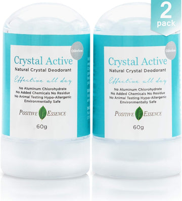 Crystal Natural Deodorant, Long Lasting, Single Ingredient, No Aluminum Chlorohydrate Or Chemicals, Unscented/Odorless, Thai Crystal Deodorant Stick For Women & Men, Alum Stone, 100G