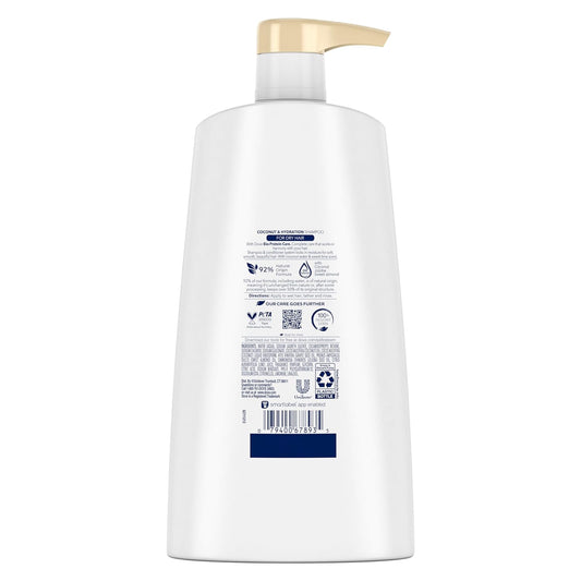 Dove Ultra Care Shampoo Coconut And Hydration For Dry Hair Shampoo With Oil Blend Of Coconut, Jojoba & Sweet Almond 25.4 Oz