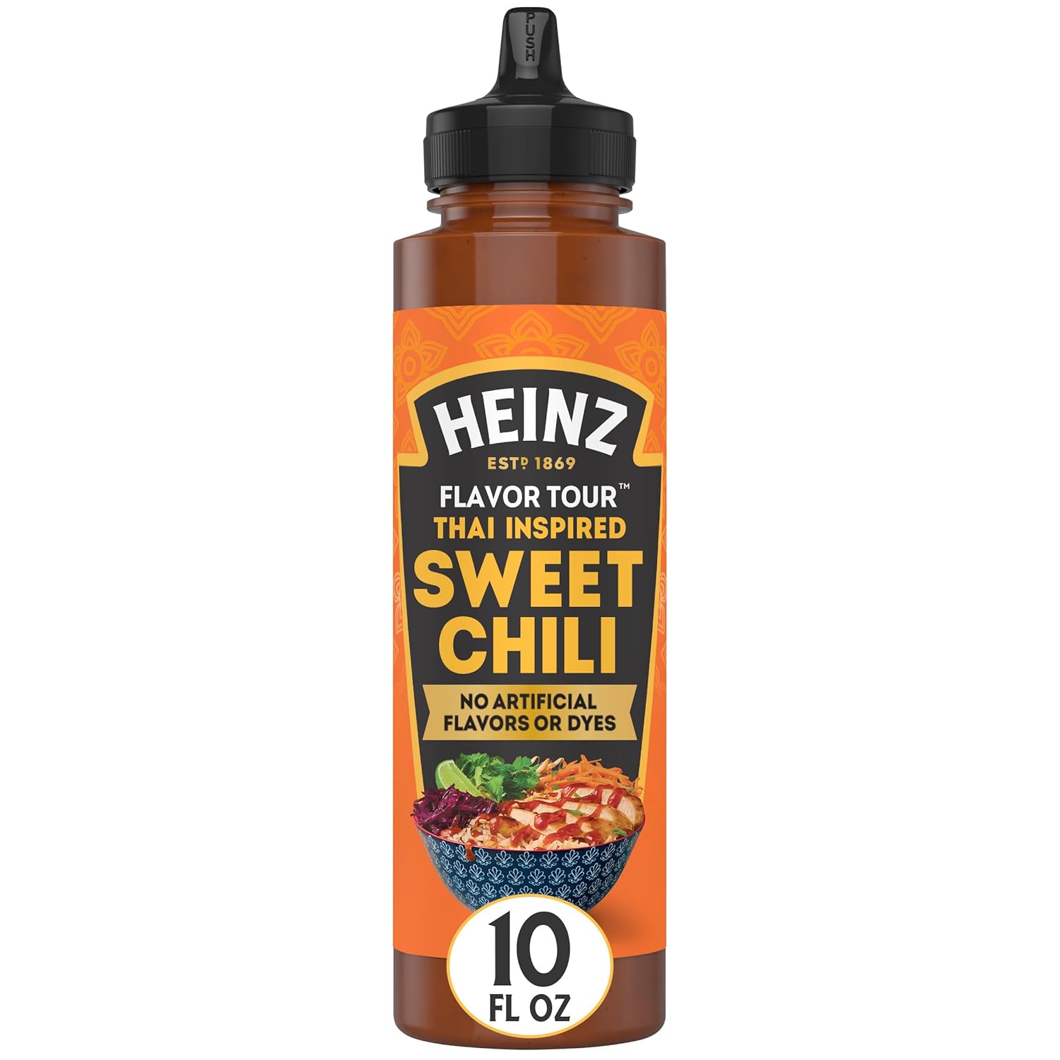 Heinz Flavor Tour Thai Inspired Sweet Chili Sauce, 10 Fl Oz Bottle