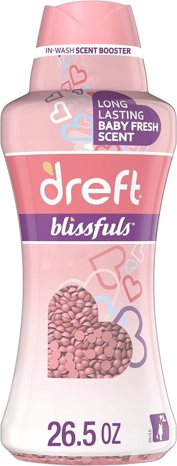 Dreft Blissfuls Laundry Scent Booster Beads for Washer, Baby Fresh Scent, 26.5 oz