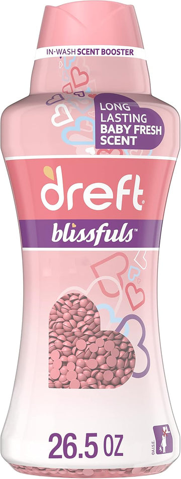 Dreft Blissfuls Laundry Scent Booster Beads For Washer, Baby Fresh Scent, 26.5 Oz