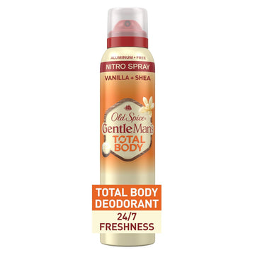 Old Spice Whole Body Deodorant For Men, Total Body Deodorant, Vanilla + Shea, Aluminum Free Deodorant Spray For 24/7 Freshness // Dermatologist Tested Whole Body Deodorant, 3.5 Oz