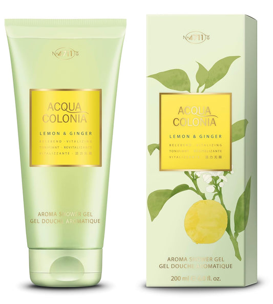 Ultimate Distribution 4711 Acqua Colonia Lemon And Ginger By Muelhens For Men - 6.8 Oz Shower Gel