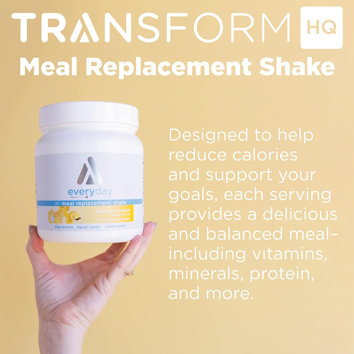 TransformHQ Meal Replacement Shake Powder 7 Servings (Orange Cream) - 