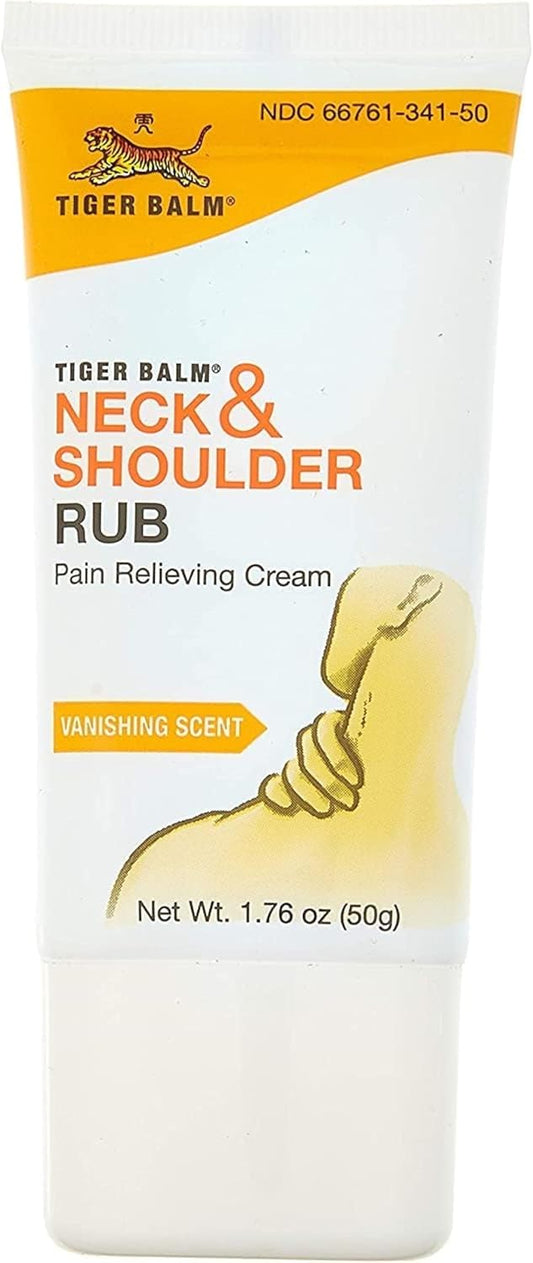 Tiger Balm Neck And Shoulder Rub -Soothing Cream For Use On The Neck And Shoulder Area, 50 G (Pack Of 1)