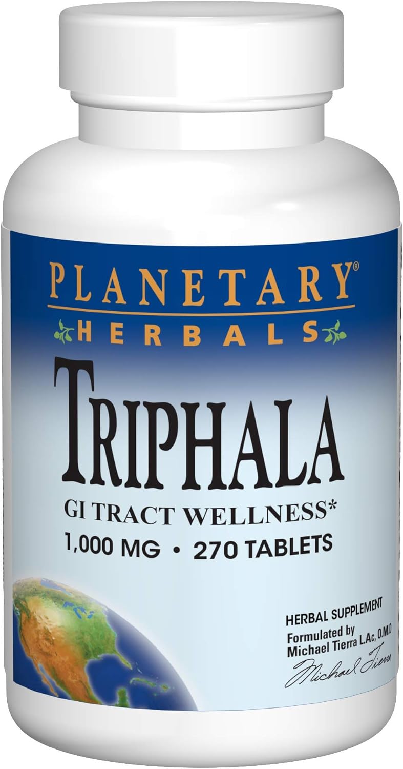 Planetary Herbals Triphala 1000mg - 270 Tablets
