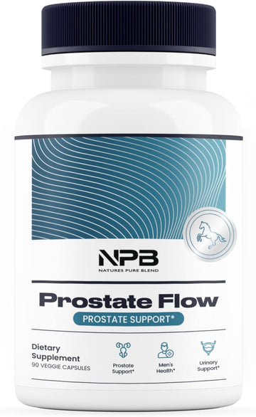 Nature'S Pure Blend Prostate Flow Prostate Support - Men'S Health - Urinary Support - 90 Caps - Organic Saw Palmetto - Turmeric (95% Curcuminoids) - Green Tea Leaf - Cranberry - Prostate Flow