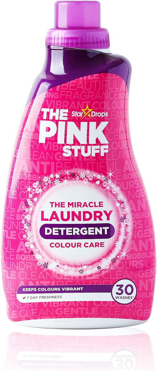 Stardrops - The Pink Stuff - The Miracle Laundry Detergent Color Care Liquid - 32oz Pack of 2