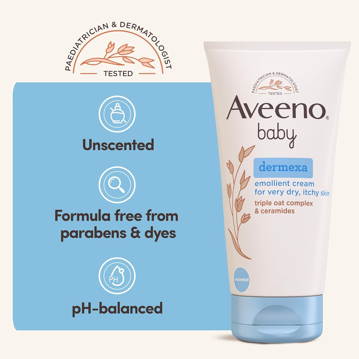 AVEENO Baby Dermexa Emollient Cream 150 ml, Packaging May Vary : Amazon.co.uk: Baby Products