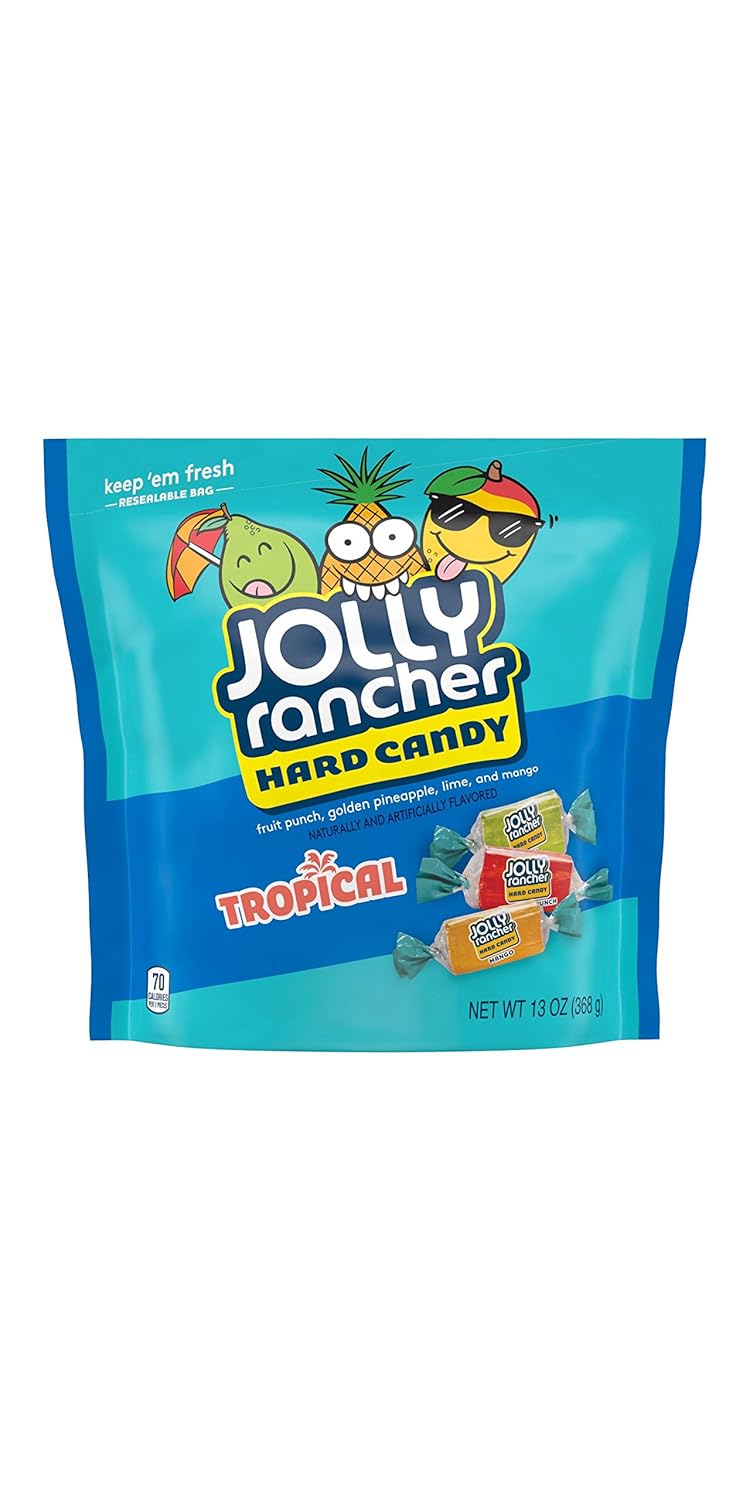 Jolly Rancher Hard Candy Tropical Flavor Candy (Pack Of 8)