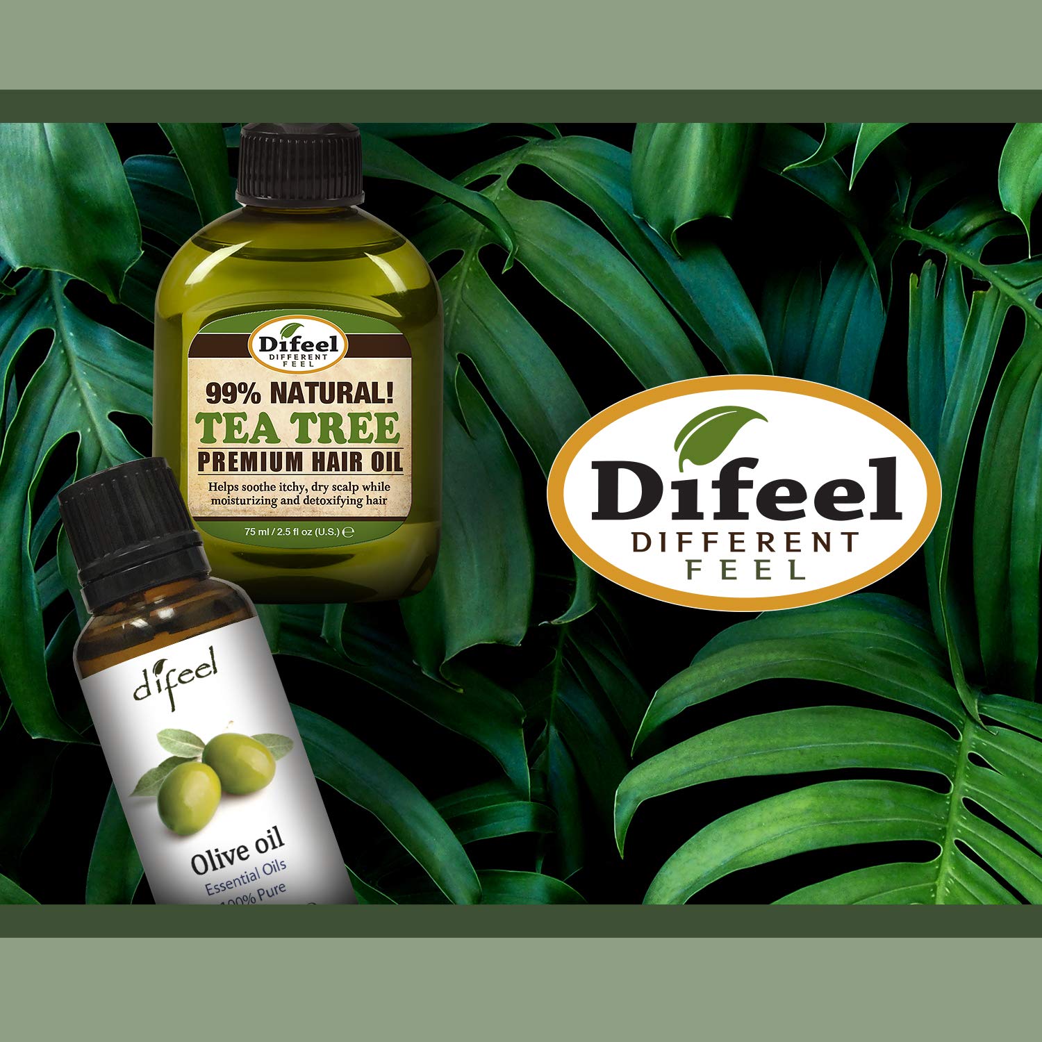Difeel Essential Oils 100% Pure Olive Oil 1 Ounce : Health & Household