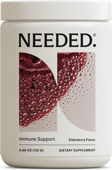 Needed. Immune Support Immunity Powder - for The Whole Family - Pregnancy Safe Immunity Supplement - Zinc with Elderberry - Easy-to-Take