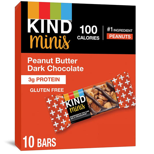 Kind Minis, Peanut Butter Dark Chocolate, 0.7 Oz (Pack Of 10)