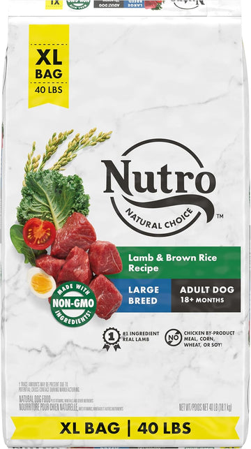 Nutro Natural Choice Large Breed Adult Dry Dog Food, Lamb & Brown Rice Recipe, 40 Lb. Bag