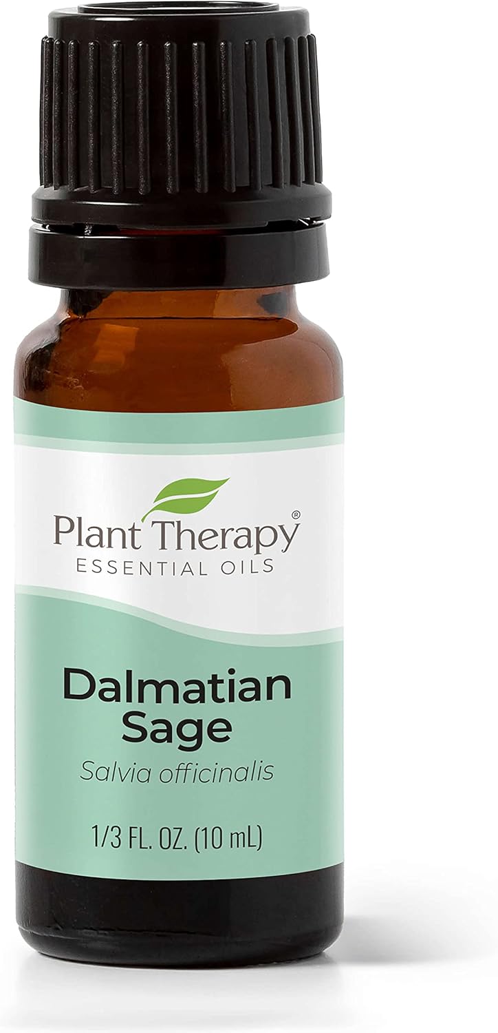 Plant Therapy Dalmatian Sage Essential Oil 10 Ml (1/3 Oz) 100% Pure, Undiluted, Therapeutic Grade