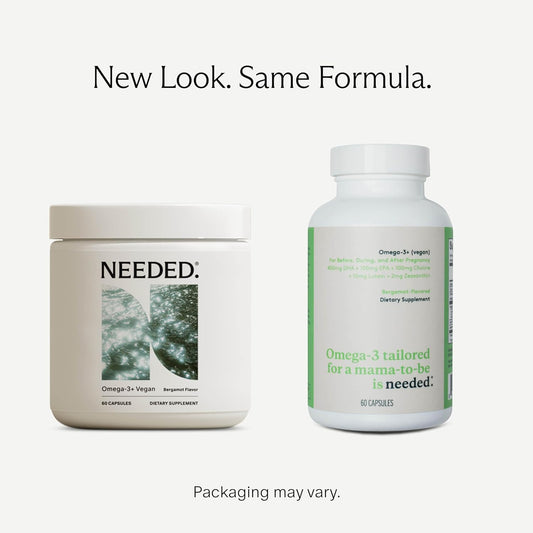 Needed Vegan Omega 3 Dha Epa Supplement - Delivers 500Mg Of Omega-3 Dha & Epa And 100Mg Of Choline, Encased In Veg Capsule, Sustainably Sourced From Algae Oil, Daily Dose Of 2 Capsules, 30-Day Supply