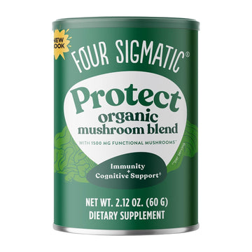 Mushroom Blend Defend Mix by Four Sigmatic | Organic Mushroom Powder Complex with Lion?s Mane, Cordyceps, Chaga, Reishi and More | Natural Immune Support Supplement | Vegan, Gluten-Free | 30 Servings