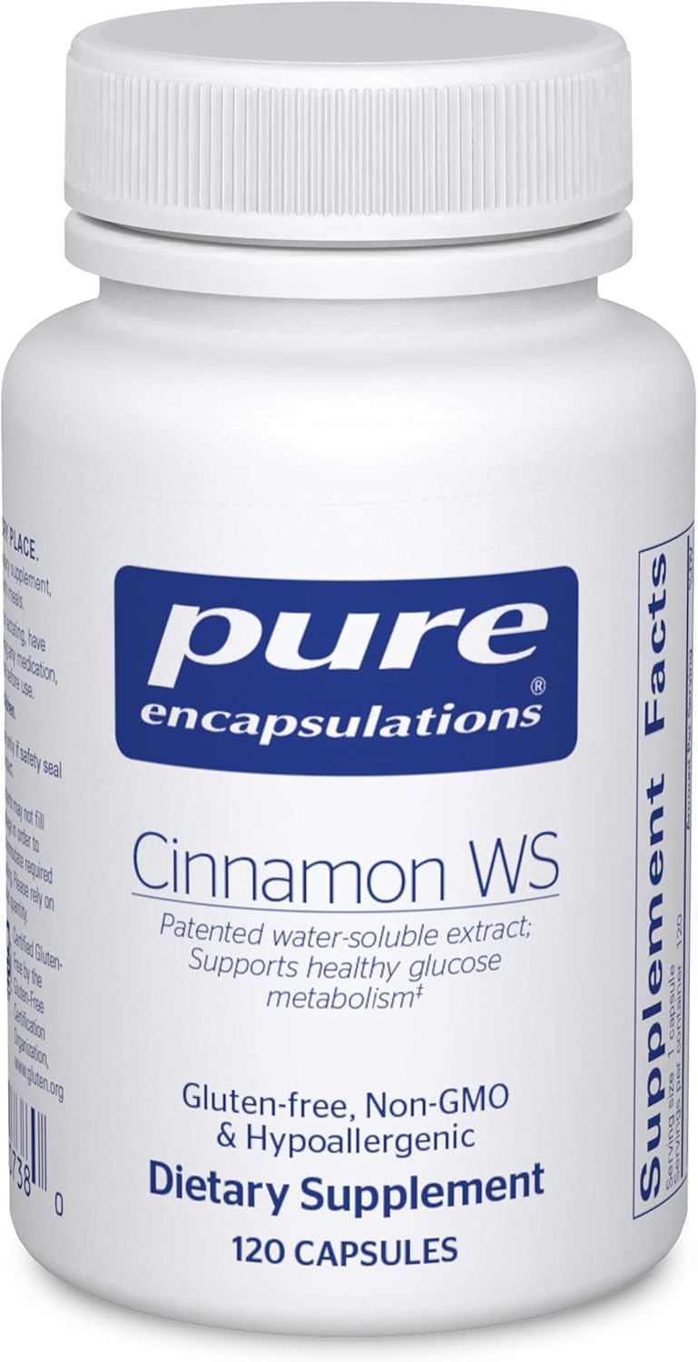 Pure Encapsulations Cinnamon Ws | Patented Water-Soluble Extract For Healthy Carbohydrate Metabolism | 120 Capsules