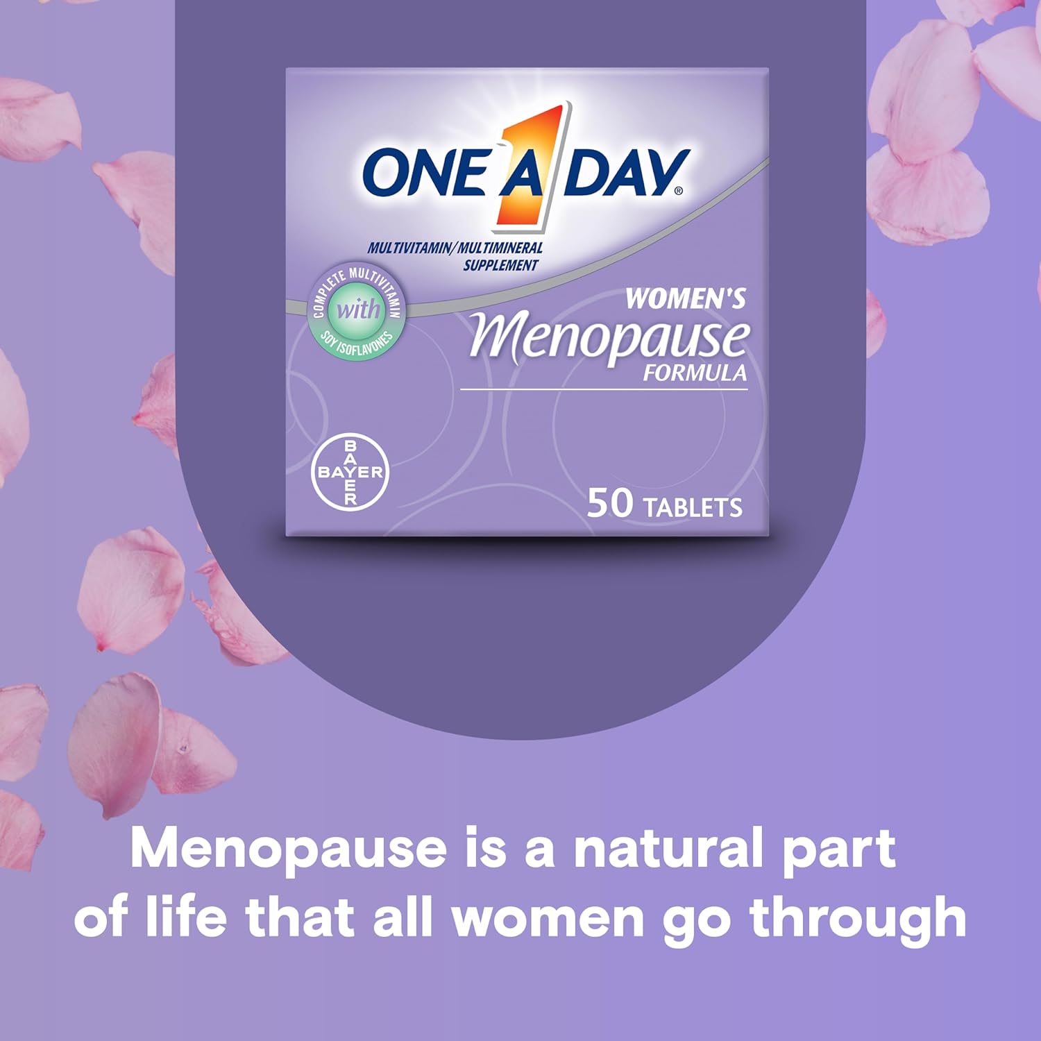 One A Day Women's Menopause Multivitamin with Vitamin A, Vitamin C, Vitamin D, Vitamin E and Zinc for Immune Health Support, Tablet : Health & Household