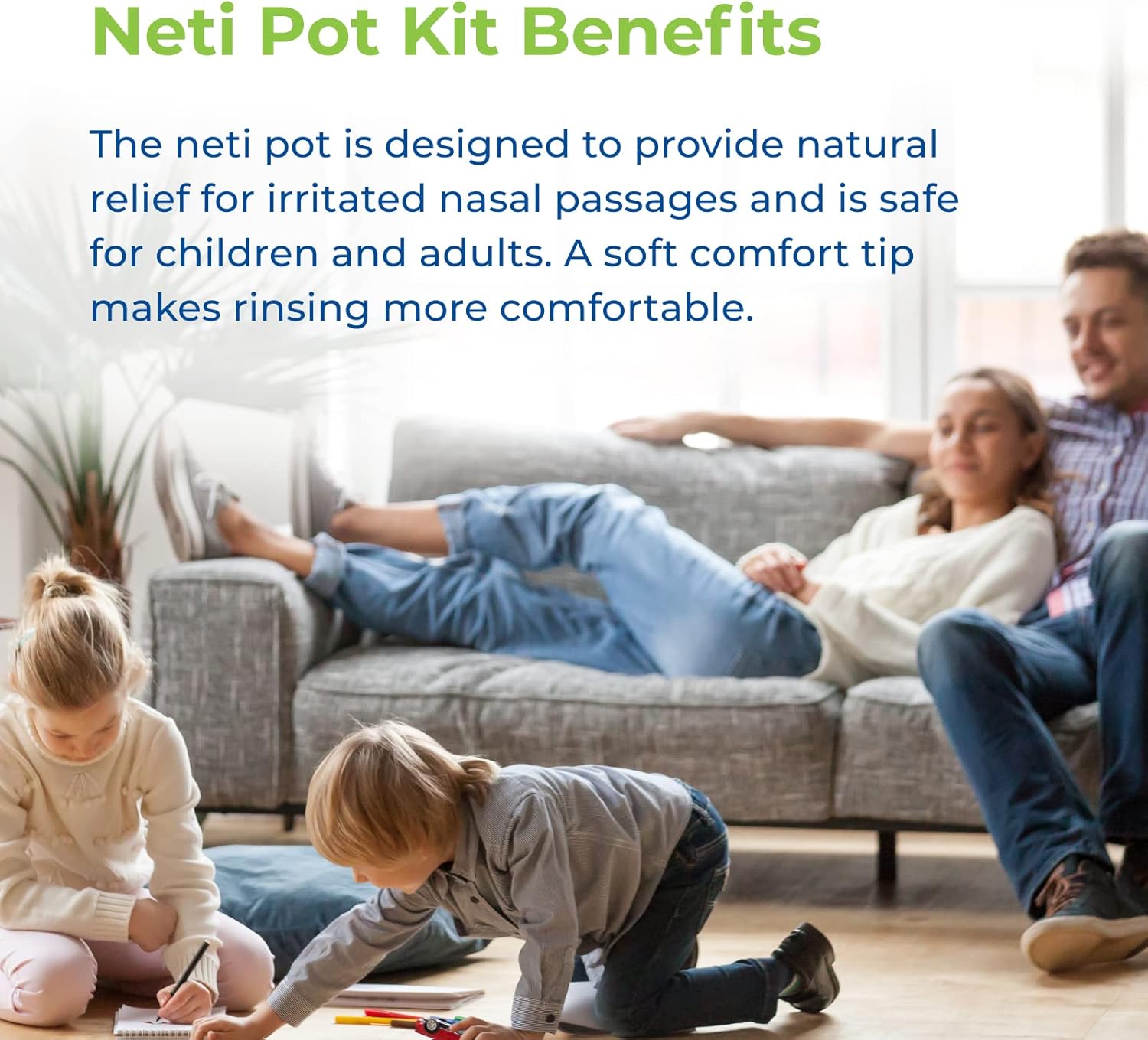 Rite Aid Neti Pot Nasal Rinse Kit with 30 Salt Packets - 1 Kit | Sinus Rinse for Adults & Children | Sinus Relief : Health & Household