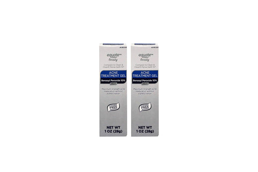 Equate 10% Benzoyl Peroxide Acne Treatment Gel, 1Oz, Compare To Clean & Clear Persa-Gel 10 (1 Pack)