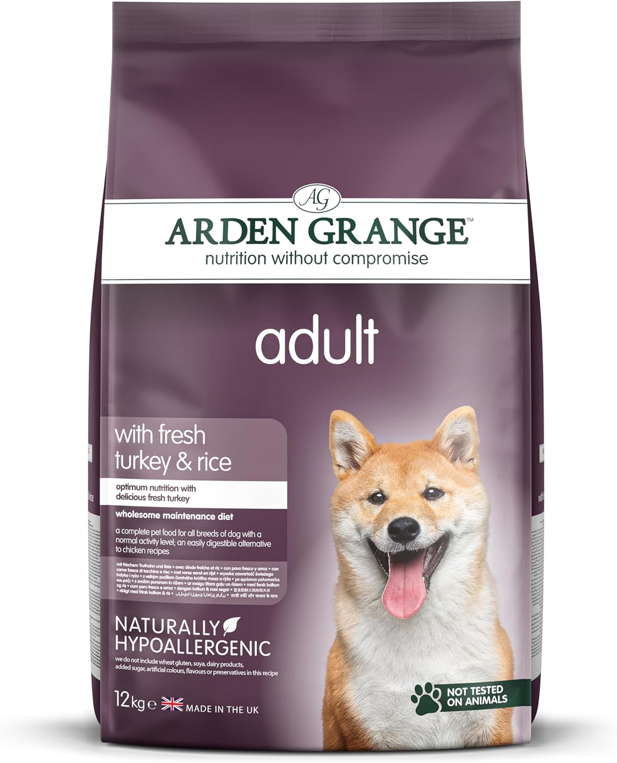 Arden Grange Adult With Fresh Turkey & Rice 12Kg