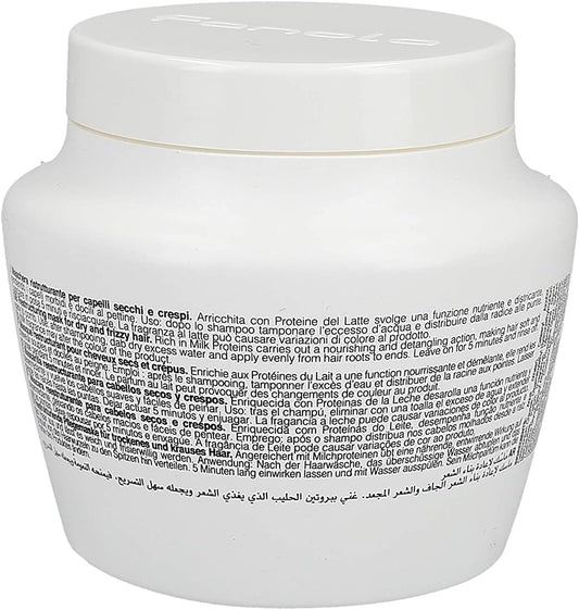 Fanola Restructuring Mask, Nourishing And Detangling Action For Dry And Frizzy Hair, Enriched Formula With Milk Proteins, 500