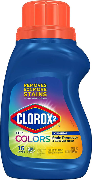 Clorox 2 Stain Remover and Color Brightener, 22 Ounces (Packaging May Vary), 22 Fl Oz (Pack of 1)