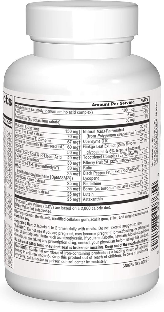 Source Naturals Life Force Multiple Daily Multivitamin High Potency Essential Vitamins, Minerals, Antioxidants & Nutrients - Energy & Immune Boost - 60 Tablets