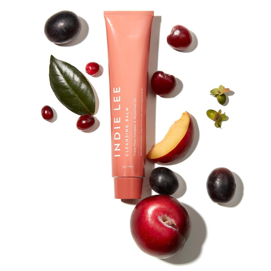 Indie Lee Double Duty Skin Care Bundle For Balanced & Combination Skin - Double Cleansing Kit - Includes Cleansing Balm & Makeup Remover And Brightening Facial Cleanser (2 Count, 90Ml/125Ml)