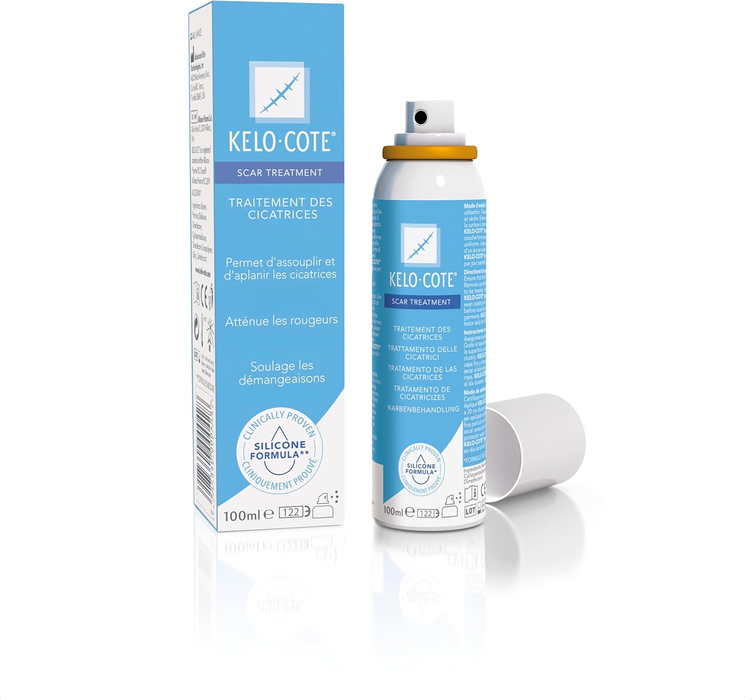 Kelo-Cote Advanced Formula Scar Gel Spray, 100Ml