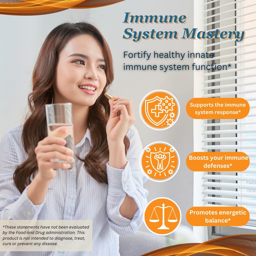 Transfer Factor Enhanced, 100 Natural Capsules, Immune Support - Transfer Factor Multi Immune From Cow Colostrum, Egg Yolk & Special Blend Of Mushrooms : Health & Household